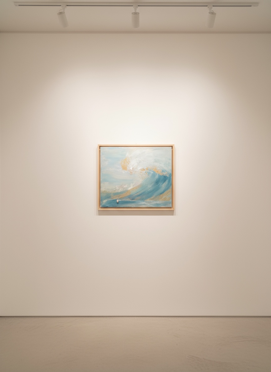 Ola Serena - Cuadro Abstracto Marino