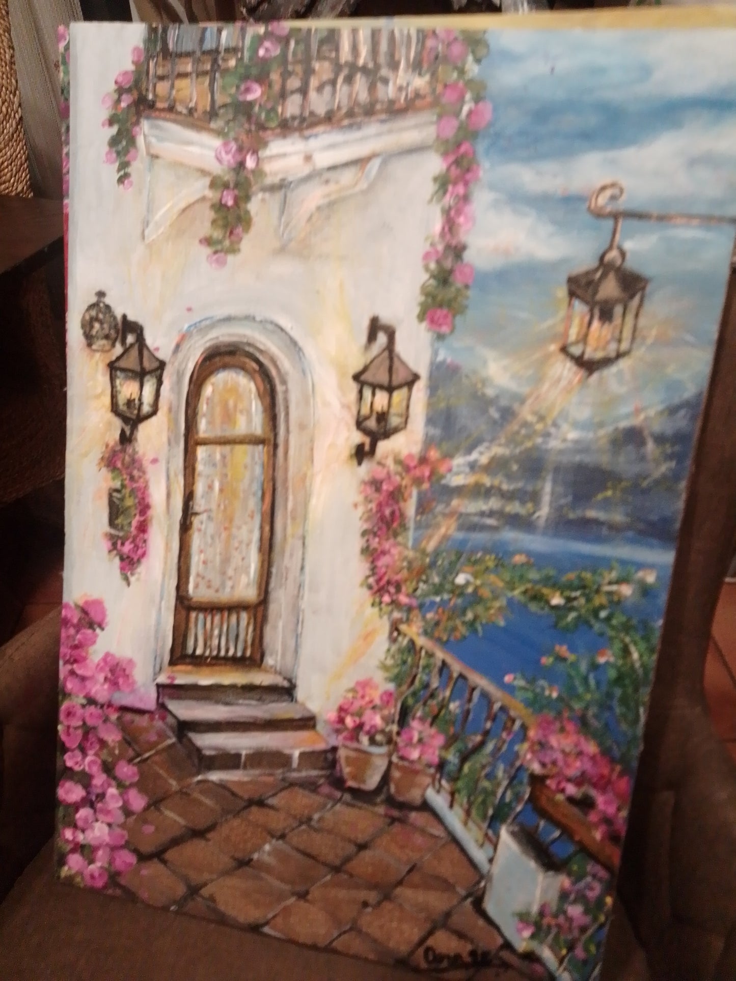 Balcón al Mar - Cuadro Paisaje Marino Mediterráneo