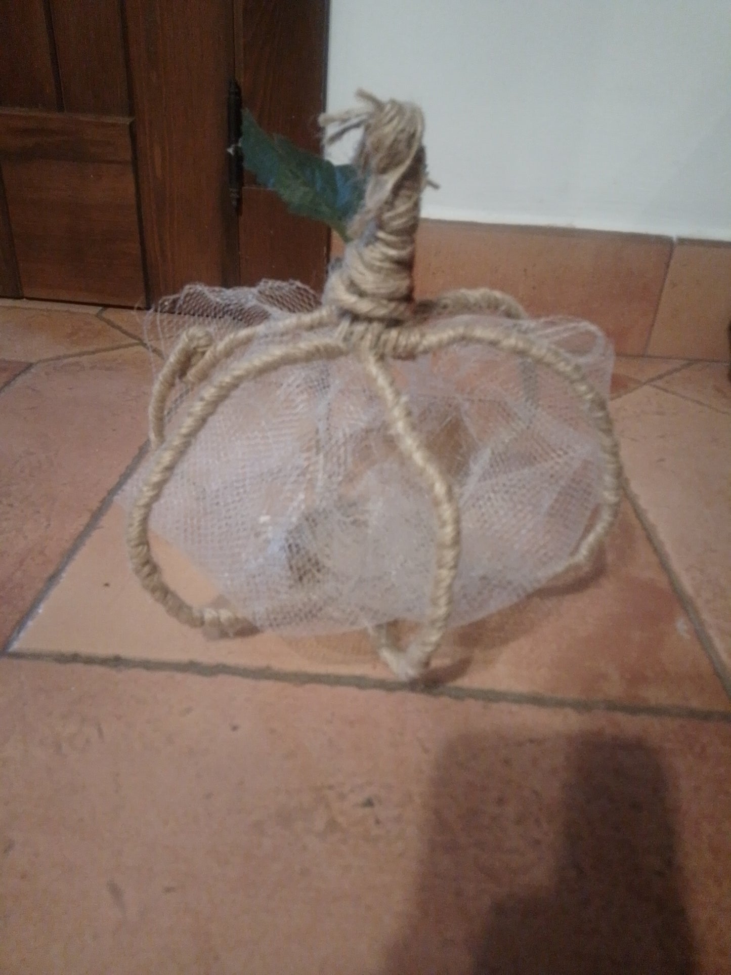 Calabaza de Otoño - Decoración Estacional Artesanal