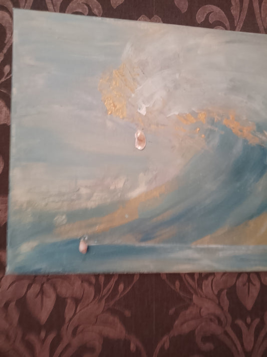 Ola Serena - Cuadro Abstracto Marino