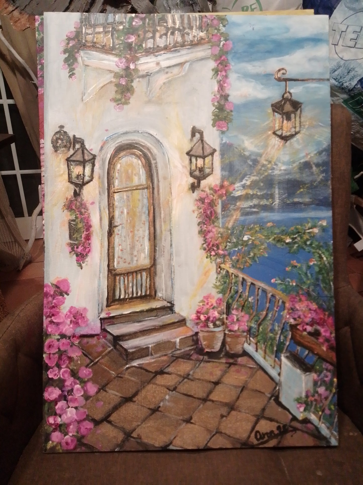 Balcón al Mar - Cuadro Paisaje Marino Mediterráneo